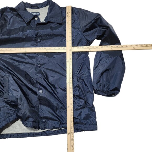 Lands End Mens‎ Navy Nylon Button-Up Jacket M - Picture 7 of 9